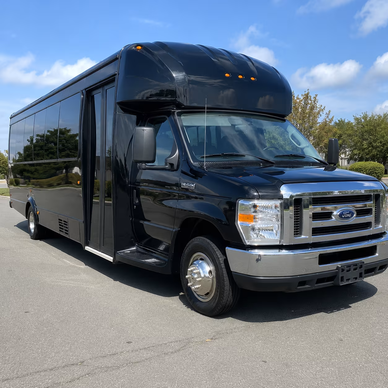 Passenger seating aboard a party bus rental serving San Antonio
