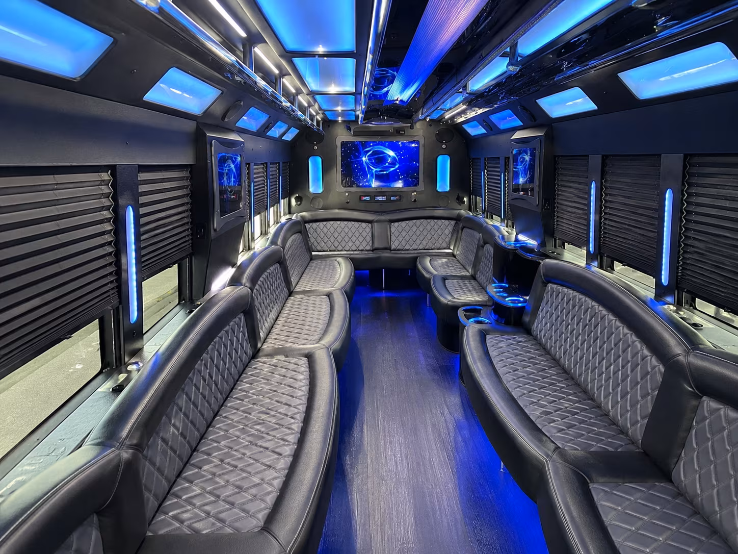 San Antonio Bachelor & Bachelorette Transportation party bus exterior