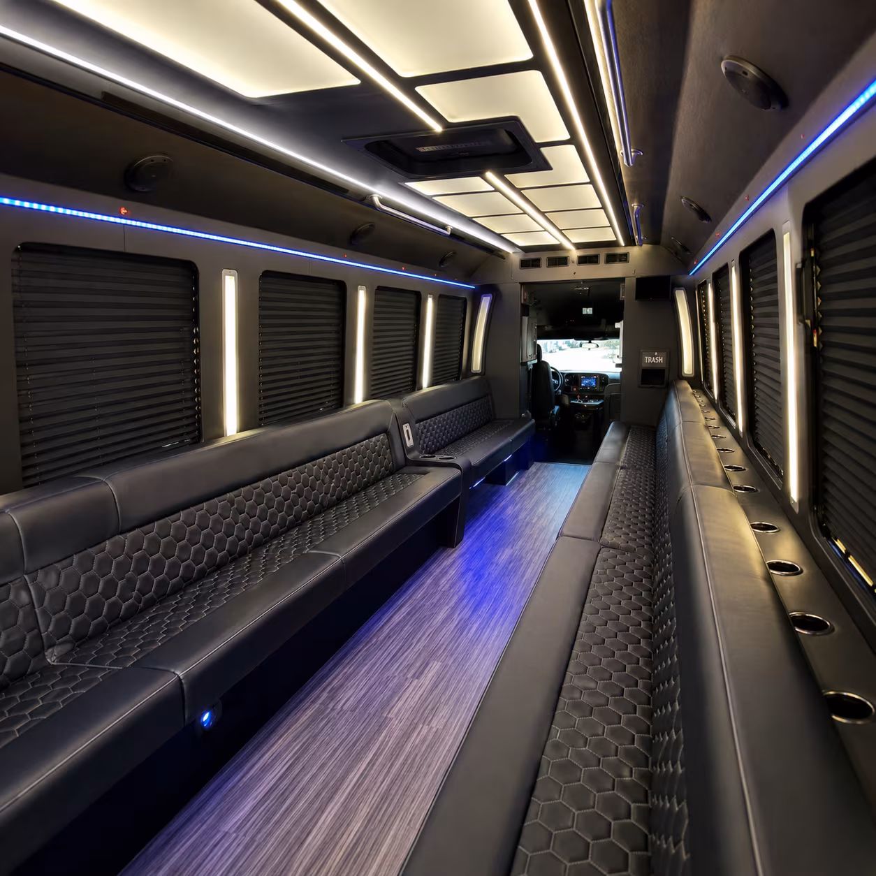 San Antonio Bachelor & Bachelorette Transportation party bus exterior
