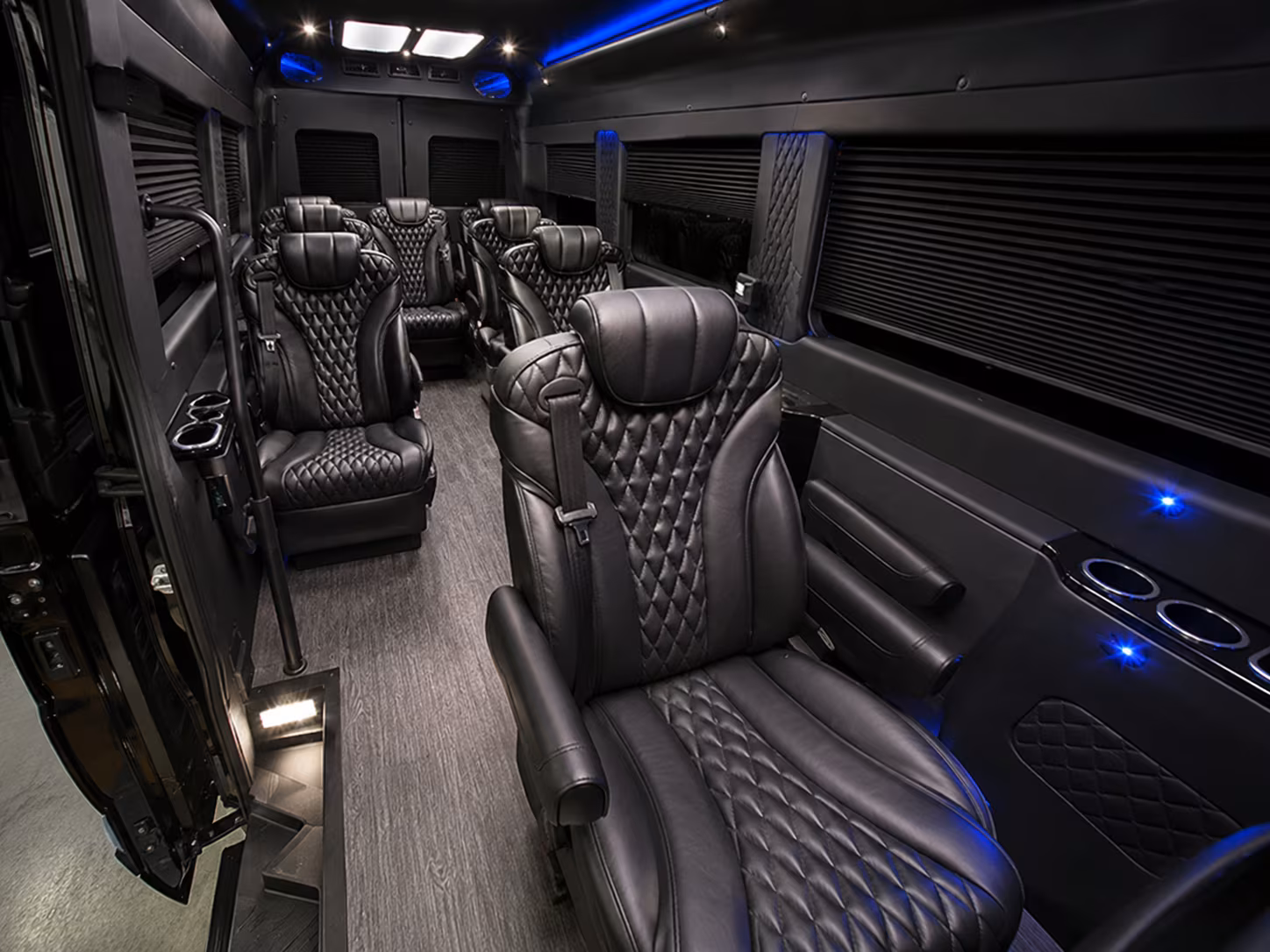 San Antonio Corporate Transportation party bus interior