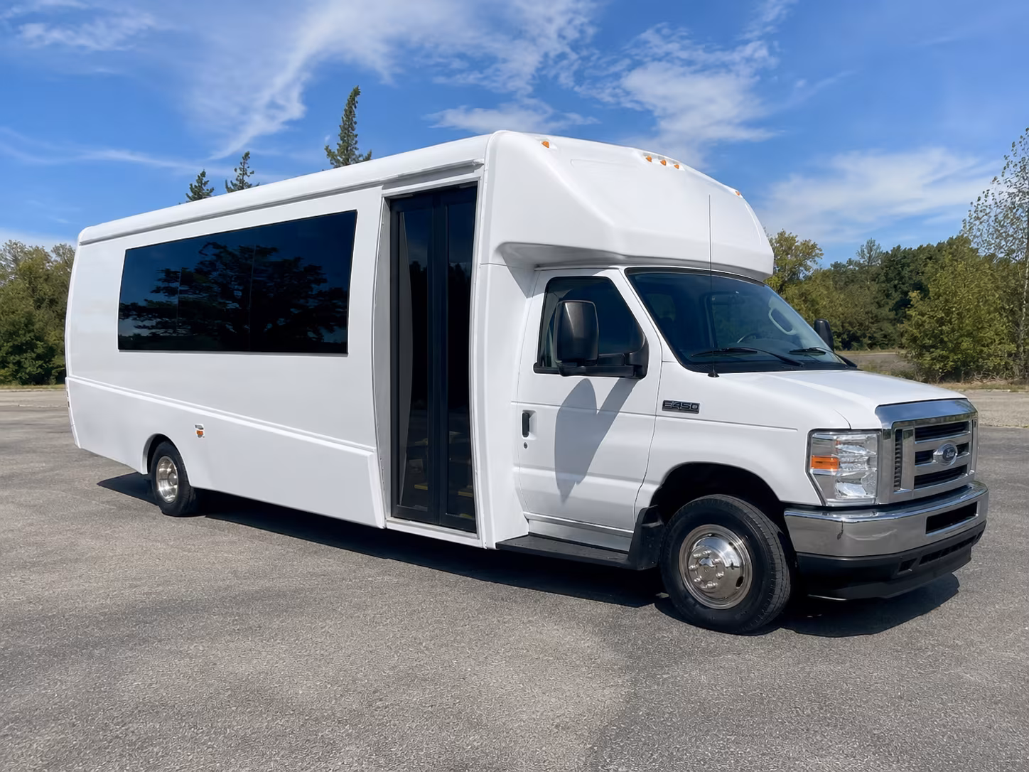 San Antonio Private Event Transportation party bus exterior
