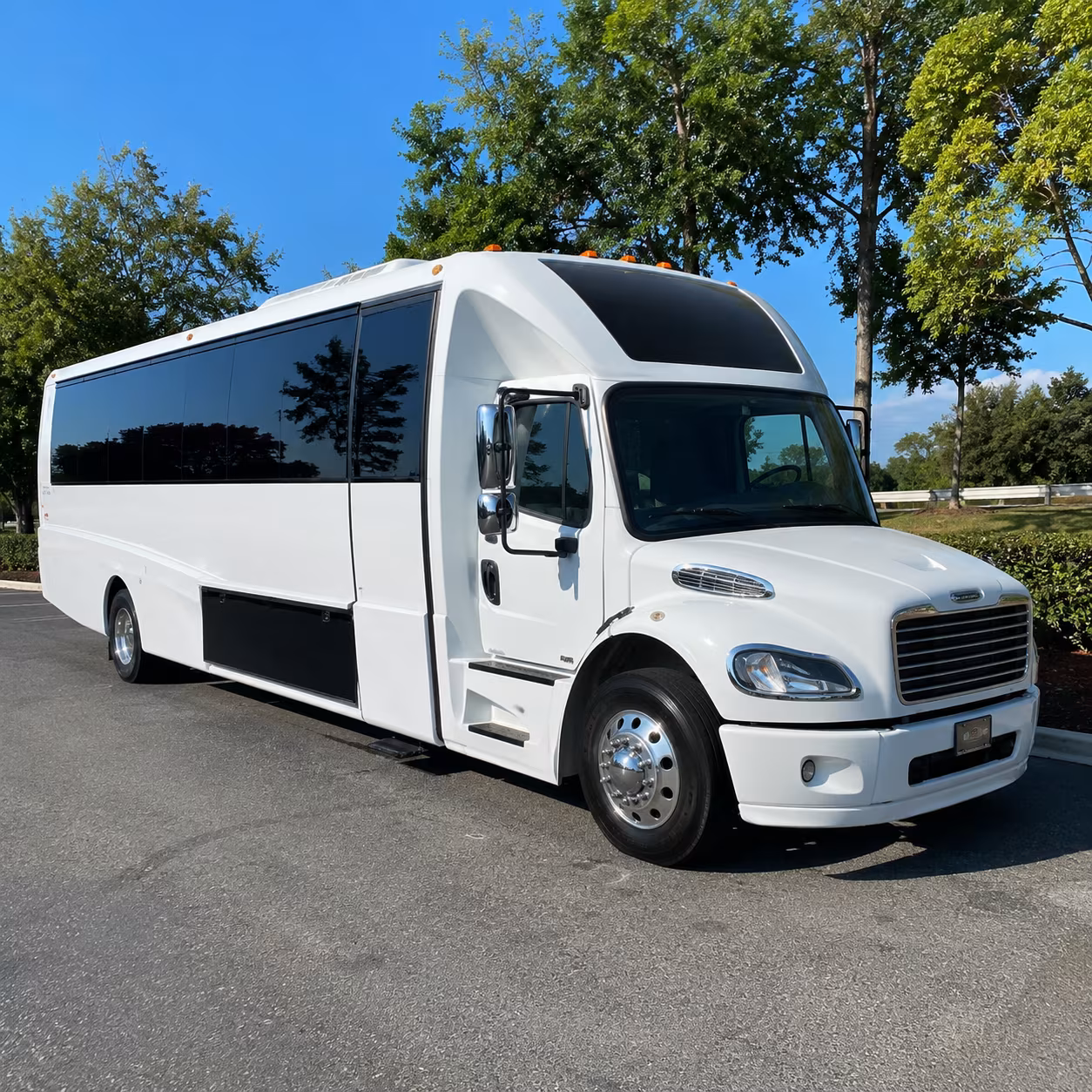 San Antonio Private Event Transportation party bus exterior