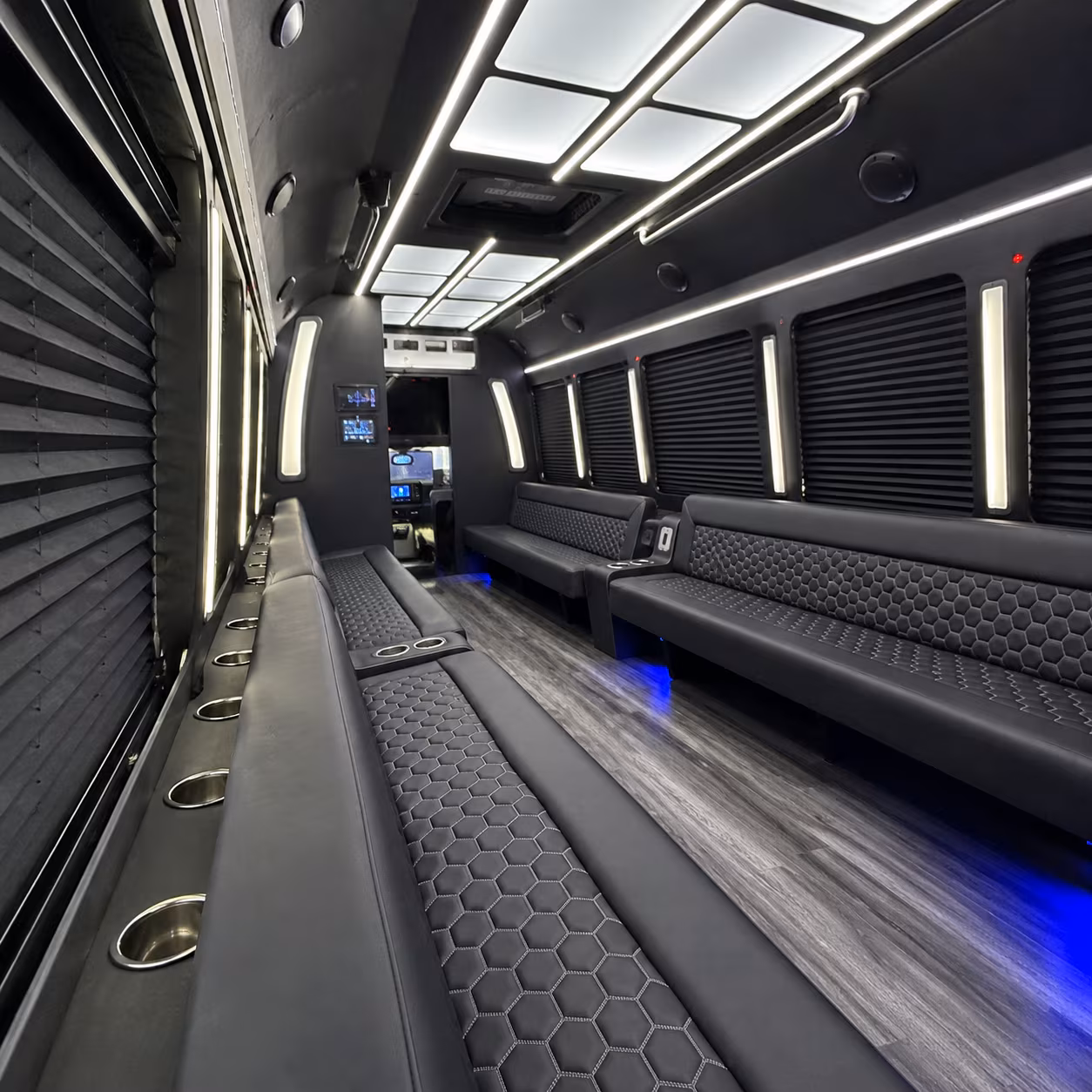 San Antonio Prom & Homecoming Transportation party bus exterior