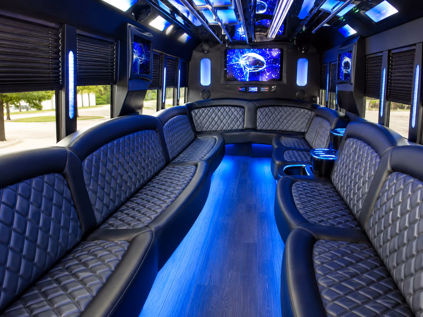 San Antonio Prom & Homecoming Transportation party bus exterior