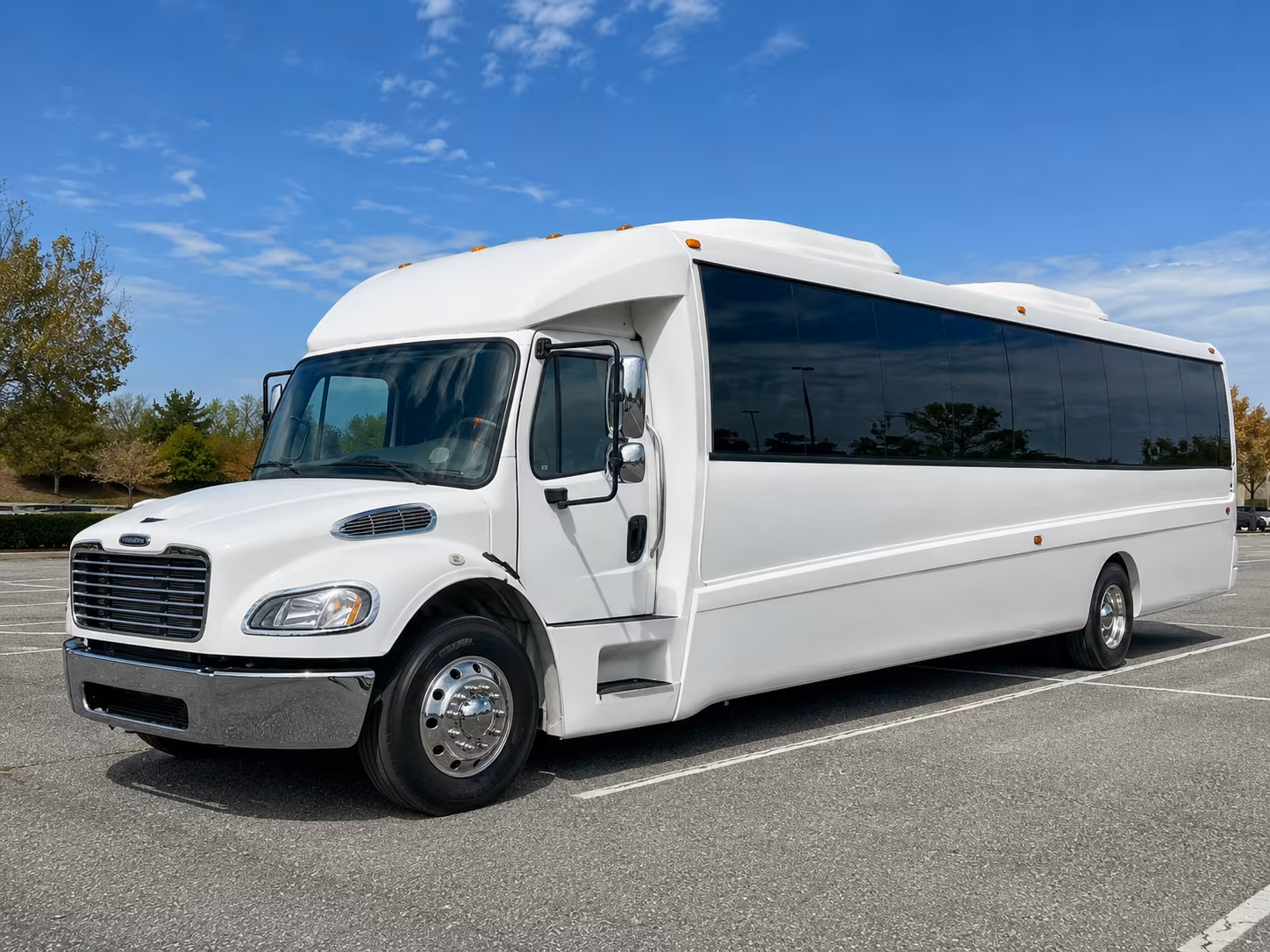 San Antonio Sporting Event Transportation party bus exterior