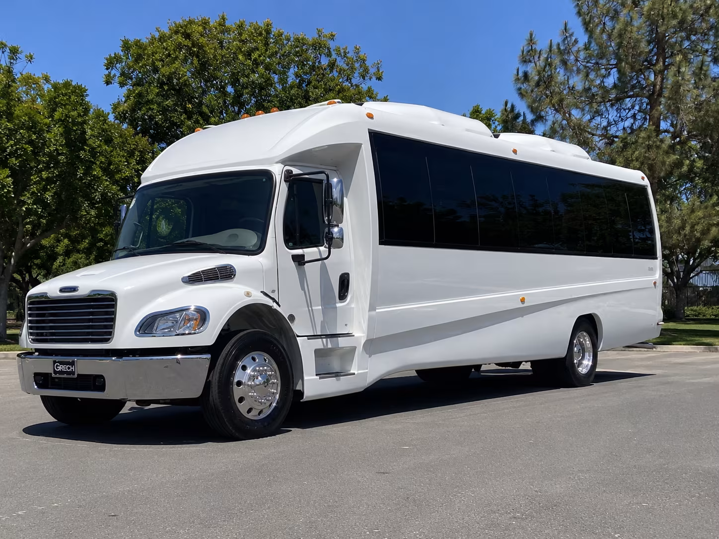 San Antonio Sporting Event Transportation party bus exterior