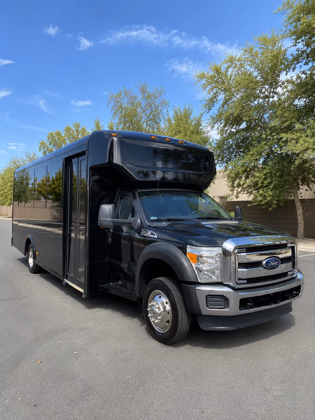 San Antonio Wedding Transportation party bus exterior