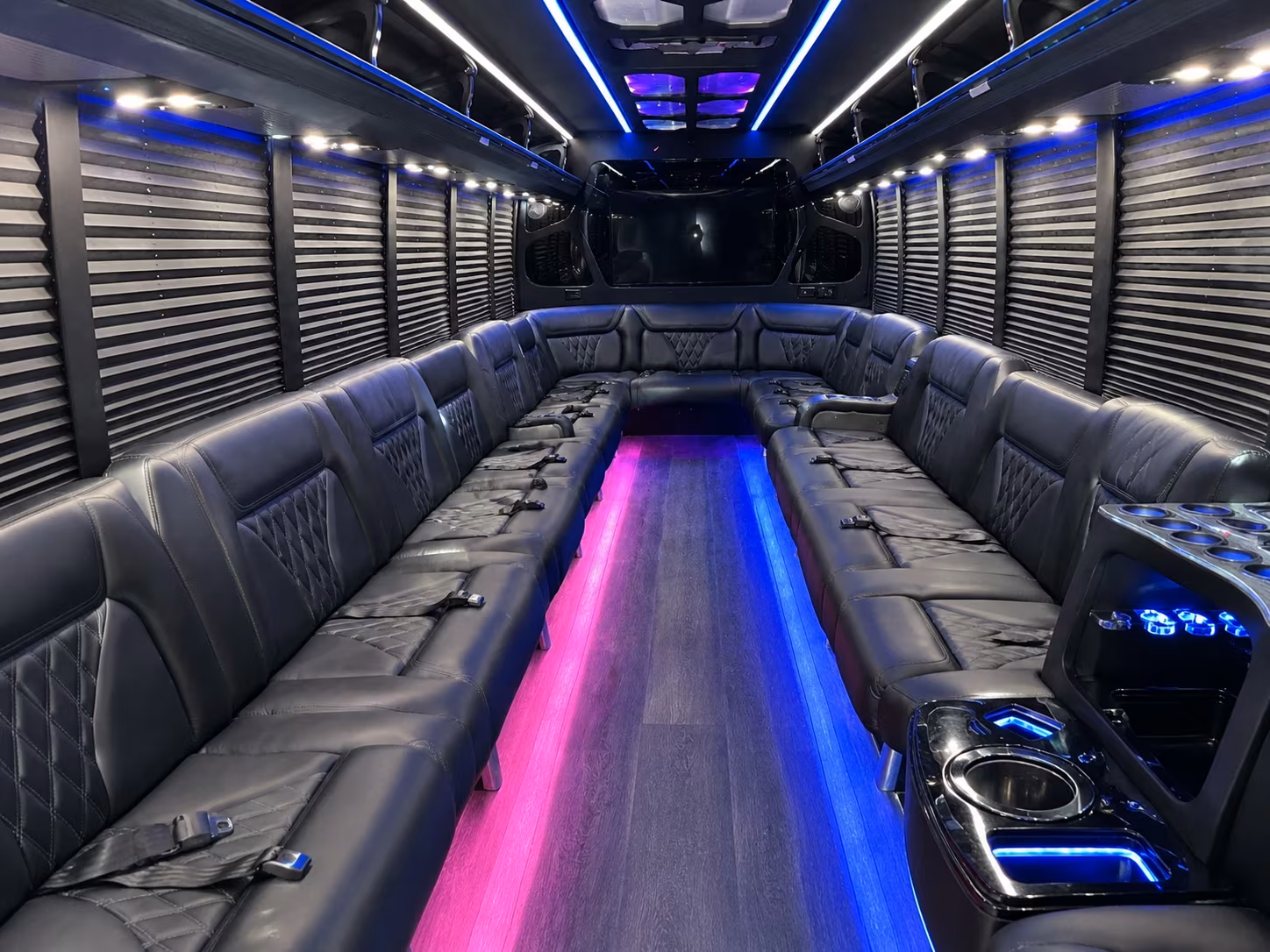San Antonio Wedding Transportation party bus exterior