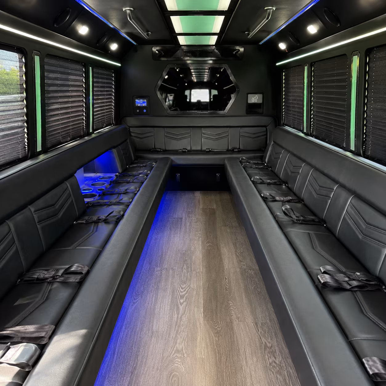 San Antonio Wedding Transportation party bus exterior