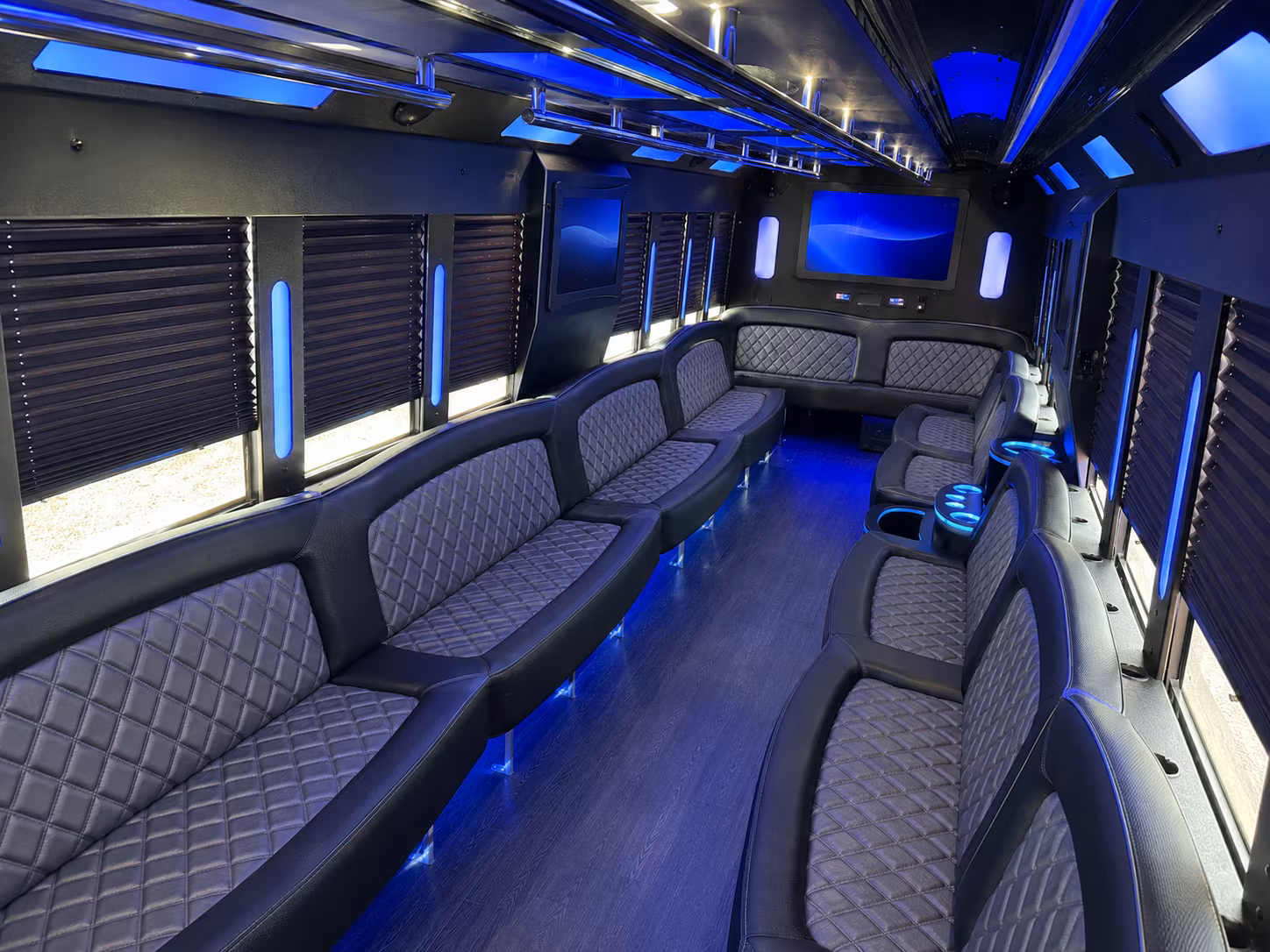 San Antonio Wedding Transportation party bus exterior