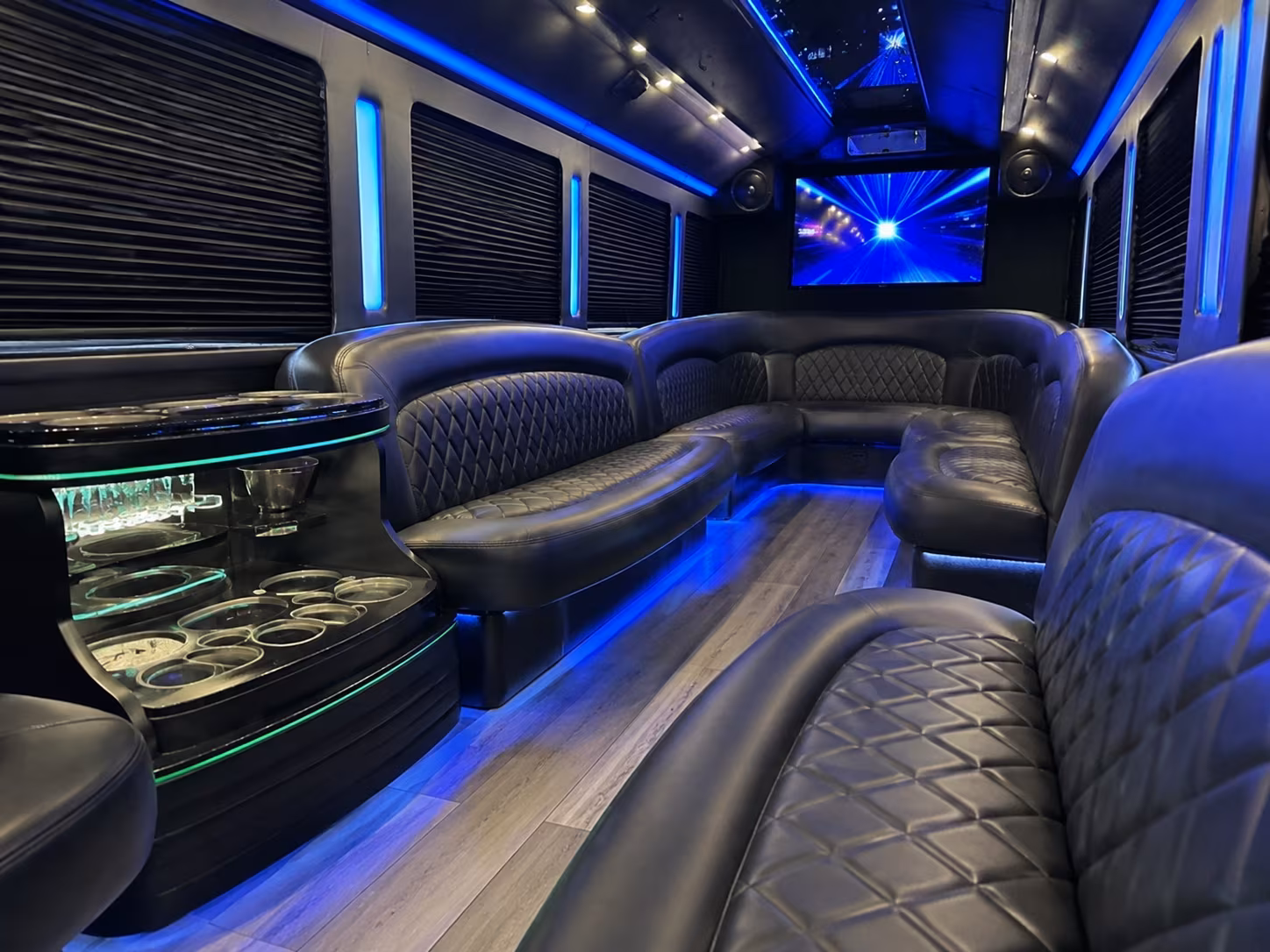 San Antonio Winery Tour & Pub Crawl Transportation party bus exterior