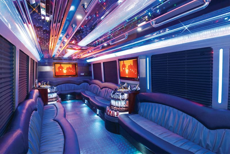 Brownsville 20 Passenger Party Bus Interior