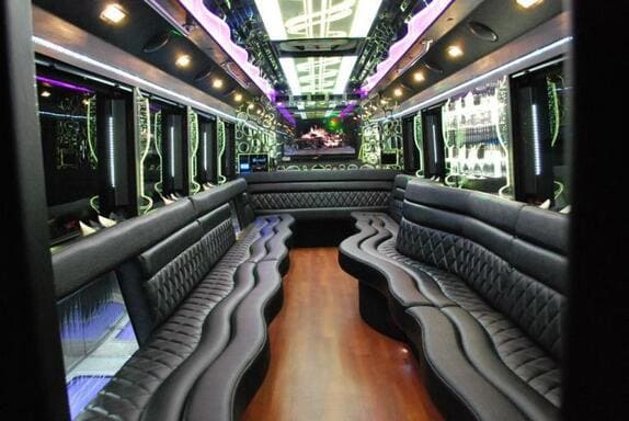 Brownsville 25 Passenger Limo bus Interior