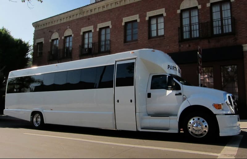 San Marcos 30 Passenger Party Bus White